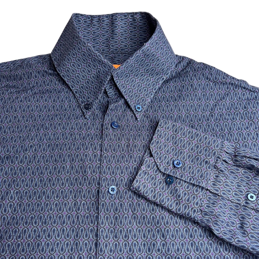 Ben Sherman Shirt Mod 60s 70s Retro Bohemian Beatnik Hipster Size Large
